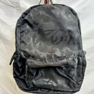 Black Nylon Camo Backpack